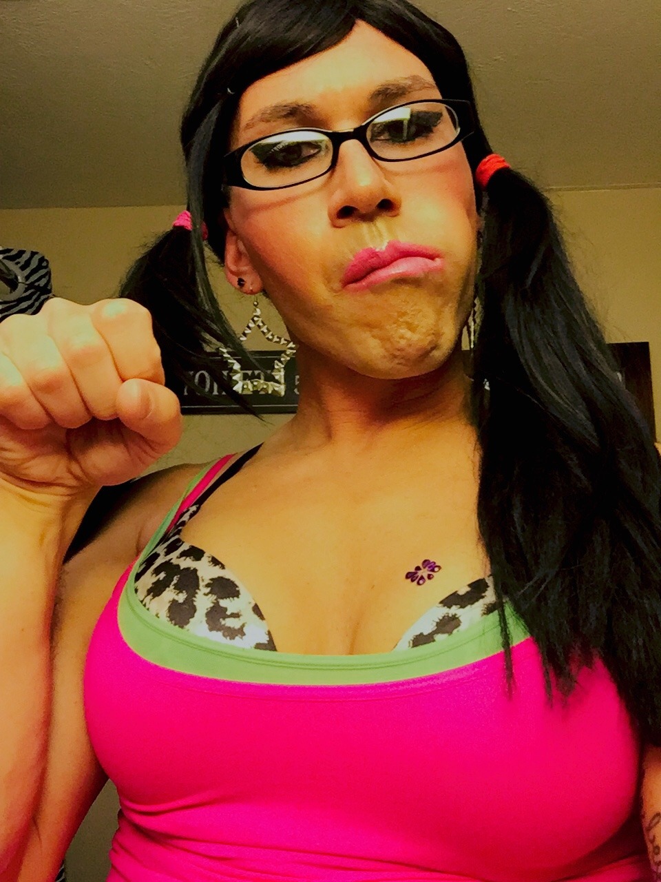 brittneybbccumslut:  Another dumb bimbo Crossdressing slut! Expose her for the sissy