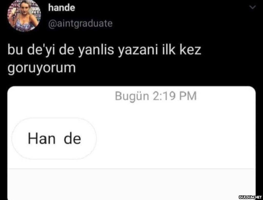 hande @aintgraduate bu...