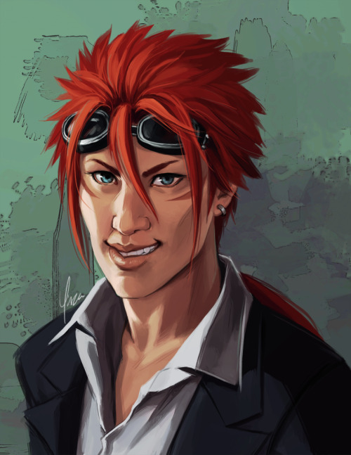 Reno for this month’s Patreon portrait! I really liked his characterization in the remake, but I did