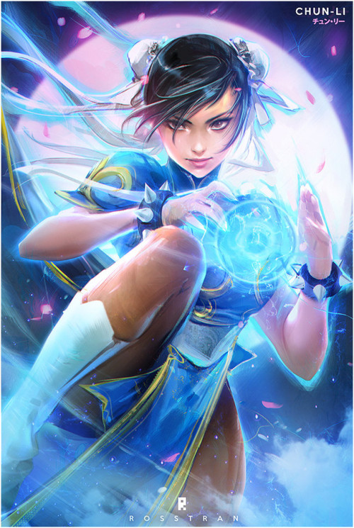 cyberclays: Chun-Li  - Street Fighter fan art by  Ross Tran  