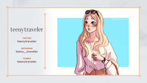 ✨Highbrow Zine Contributor Spotlights✨Introducing our artist, @teenytraveler​! [ Twitter | Instagram