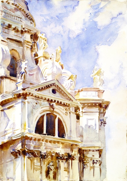 John Singer Sargent, The Salute, Venice, c. 1904-1907. Watercolor over pencil on paper, 55.9 x 35.6 