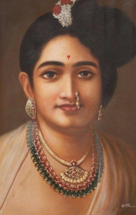 Malayali lady by Raja Ravi Varma