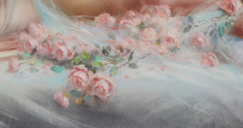 simena:  Delphin Enjolras - NU AUX ROSES (detail)