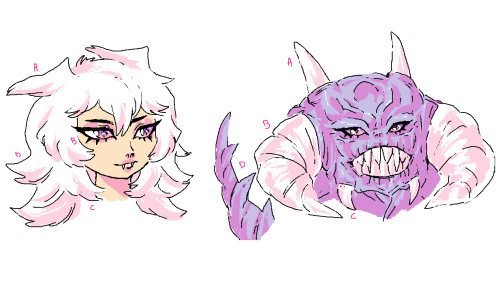 i kept noticing the way i draw bakura’s hair matches zorc&rsquo;s horns and i didnt even do it inten