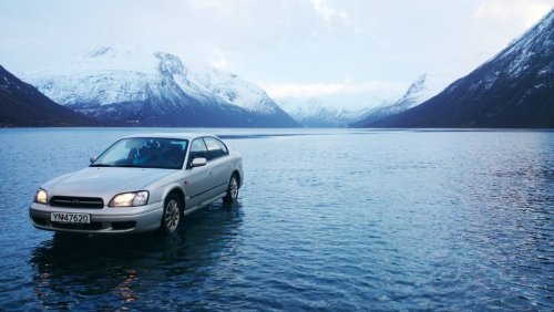 Heavy rains on top of thick ice = Jesus car