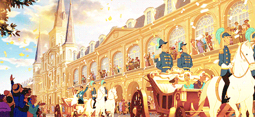 tiaraloveskrisandlupita:The Royal Wedding of Prince Naveen and Princess Tiana - the procession!The p