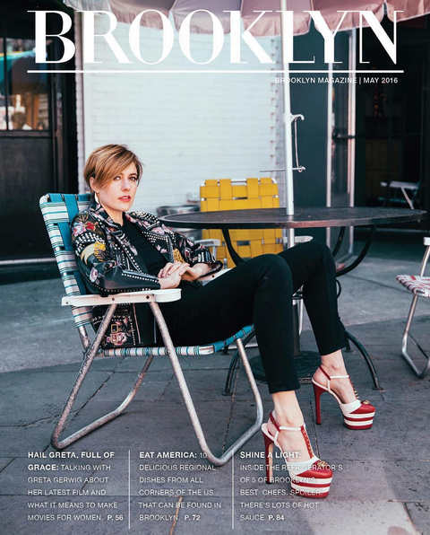 contourbygettyimages:  Actress Greta Gerwig on the cover of Brooklyn Magazine’s May 2016 Issue