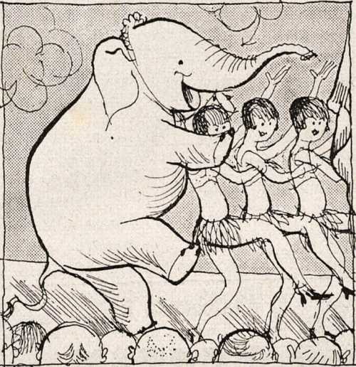 danskjavlarna:From Fliegende Blätter, 1929.If you’ll pardon the pun, I have a trunk of vintage elep