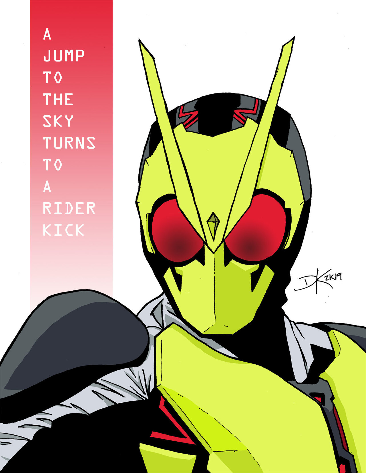 Dennis K Draws Commission Kamen Rider Zero One Drawn