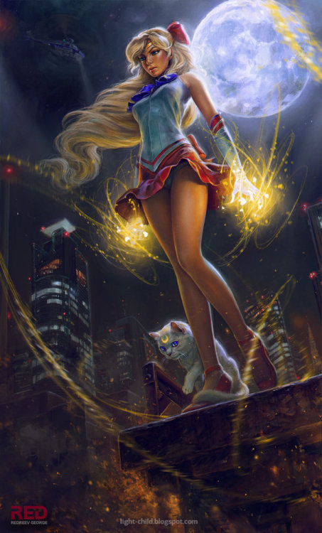 misspinkeyes:Sailor Venus by ~RedreevGeorgeOMG I’m in love with this ♥Everything is jus