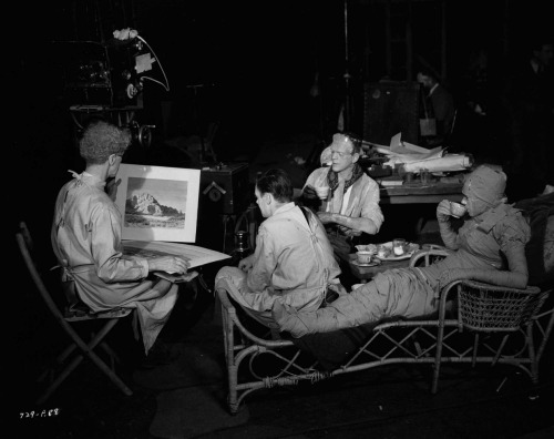 Boris Karloff Relaxing While Filming of the ‘Frankenstein’ Movies