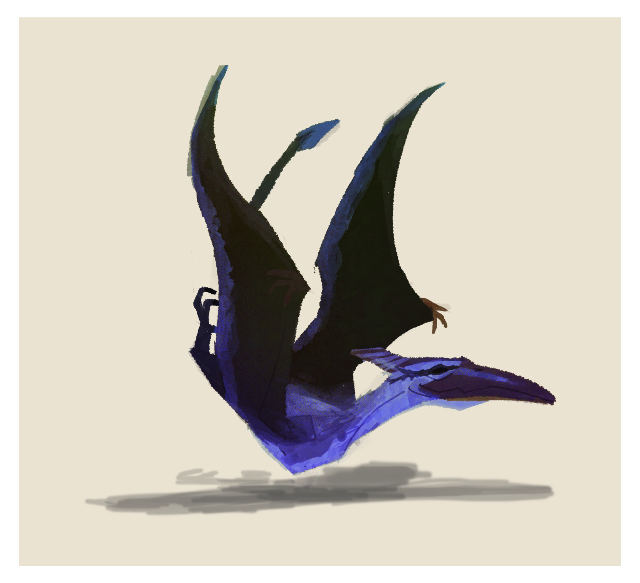 Crypto Drawings — 42: Ropen A sort of bioluminescent Pterosaur? Made...