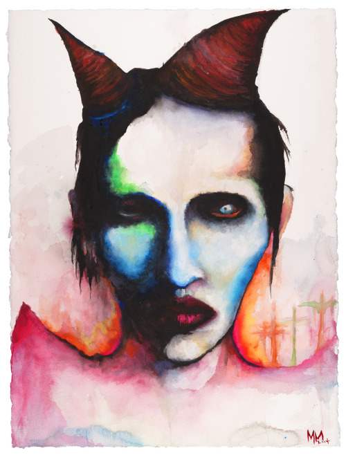 vividhdphotography:  Marilyn Manson Paintings (iii) 