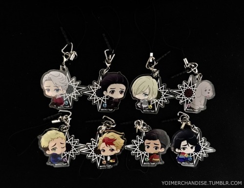 yoimerchandise: YOI x Birthday Bocchi-kun Acrylic Charms Original Release Date:April 2017 Featured Characters (8 Total):Viktor, Makkachin, Yuuri, Yuri, Christophe, Minami, Phichit, Seung Gil Highlights:The Bocchi-kun sets are always some of the adorable