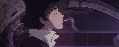 chillxpanic:  Cowboy Bepop anime, first aired on TV Tokyo in 1998.Music:  Nighthawks