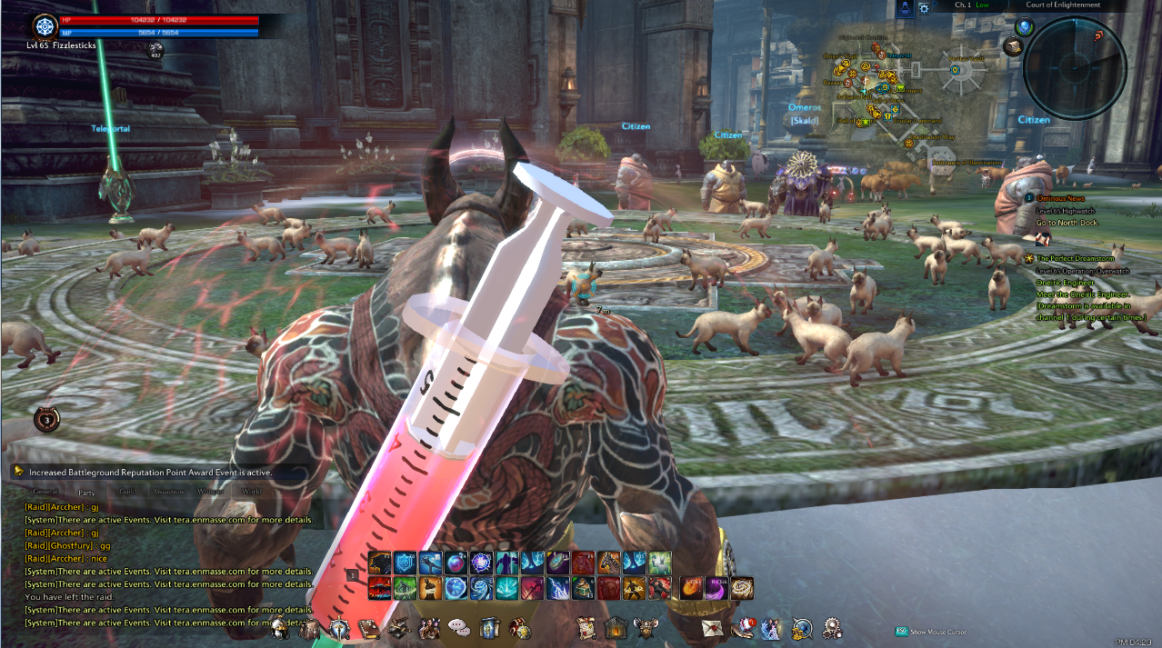 So I logged into TERA for the first time in ages and the game was lagging like crazy,