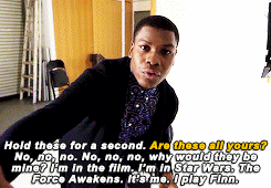 captainsphasma:    John Boyega Is The Galaxy’s Biggest Fanboy It’s okay if they’re yours, you know. 
