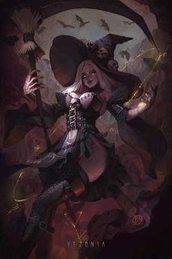 theagar:Undead Witch by VezoniaArtz 