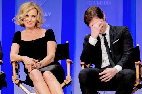 fuckyeahjessicalange:  Jessica Lange & Evan Peters | PALEYFEST LA 2015 honoring AHS: Freak Show (03.15.15)