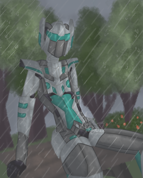 Transformer In The Rain (commissioned Piece)