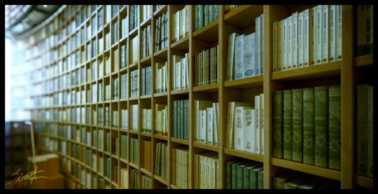 The Library at the Shiba Ryotaro Memorial Museum, designed by Tadao Ando, Osaka,