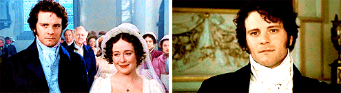 ladyofglencairn:Colin Firth and Jennifer Ehle as Fitzwilliam Darcy and Elizabeth Bennet in Pride and