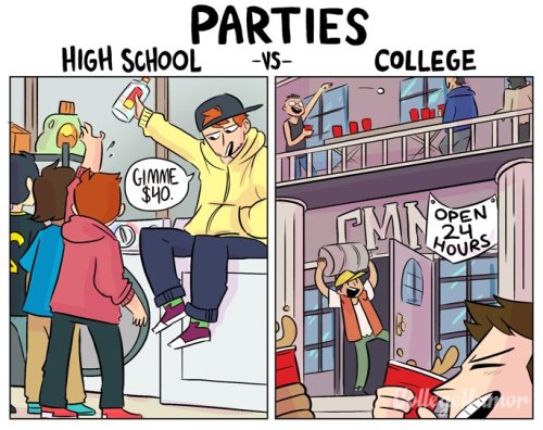 pr1nceshawn:    High School vs. College. 