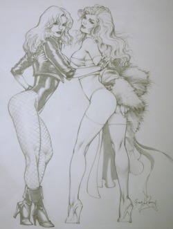 comicbookwomen:  Black Canary and Emma Frost-Greg