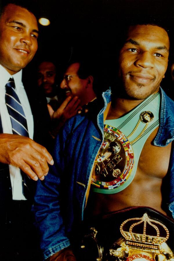 nasty-like-nas:  Muhammad Ali and Mike Tyson