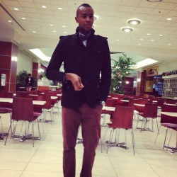 blackmalefashion:  Chinos Pants(Zara), Bow tie from Asos.com, Jacket(Banana Republic)  Instagram @kodak_h