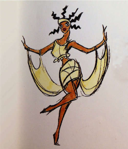 the-disney-elite:Tina Price’s concept art for the Muses from Disney’s Hercules.Melpomene(voiced by C