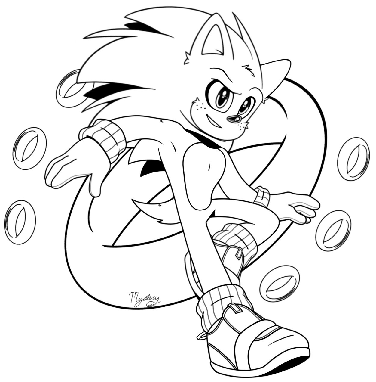 SONIC 3 HYPE — Shadow (old sketch I drew a year ago and I just