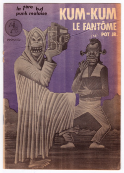 frequencebariole:Pot JR. - Comics Cover - “ Kum-Kum Le Fantôme “ - Zoulou Edition - 1984 - France - Malaisian Artist