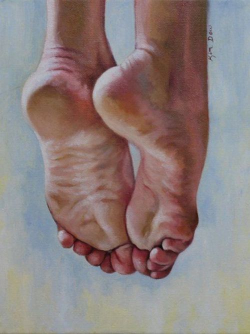 Kimberly Dow aka Kim Dow (American, Fairview, NC, USA) - Closure   Paintings: Oil on stretched Canva