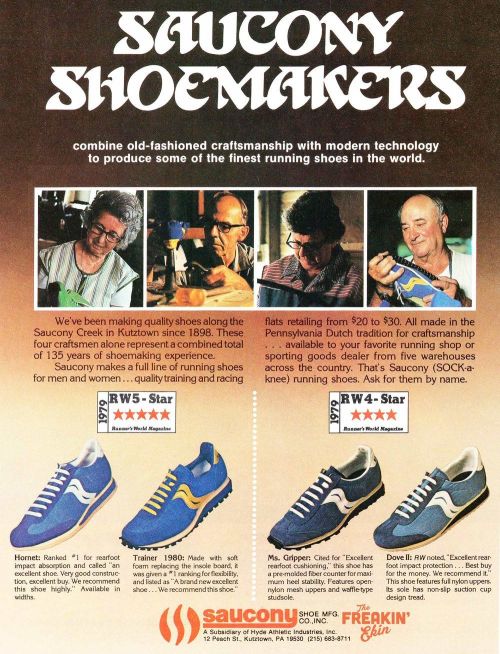 Saucony running ad (1980)