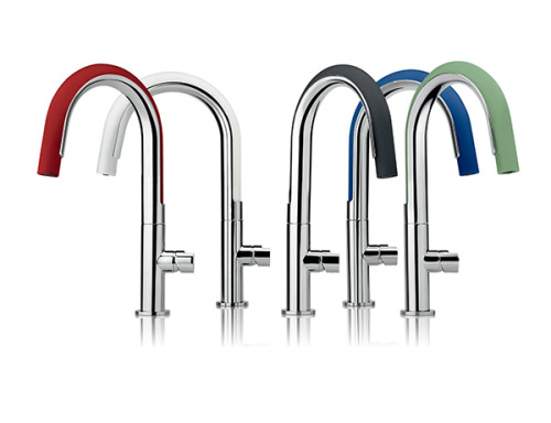 Funky Flexible Faucet Add a touch of color and flexible fun to you kitchen space with the COOK tap! 