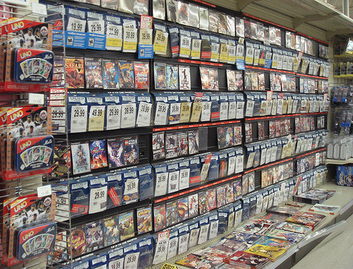 hamfootsia:  tarpittales:  Vintage video game aisle. 