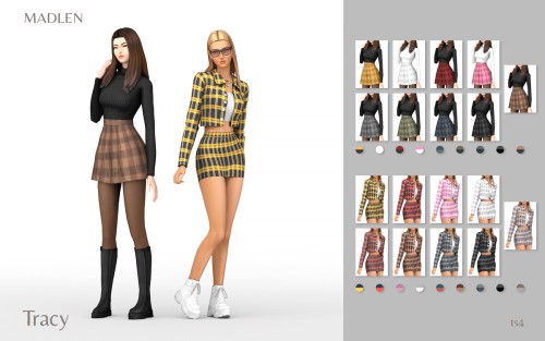 Tracy Outfit PackNew college inspired looks! This pack includes two different yet similar outfits. F