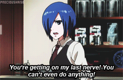 l0verseyes:  You’ve got a dirty mouth there, Kirishima-san.Make me choose: Touka or Hideyoshi asked by anonymous  