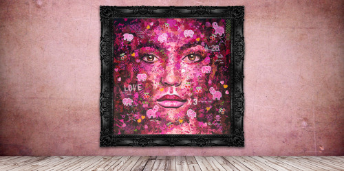 PINK ELEPHANTMixed Media on Canvas185cm x 185cm (72″ x 72″)This painting is dedicated to all my Ibiz