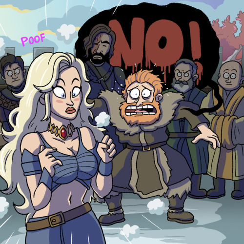 game of necklaces  Tormund doesn’t appreciate boob armor.