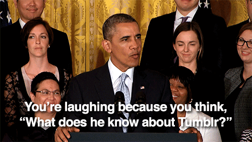 XXX almost-tumbir-famous:  obama is the chillest photo