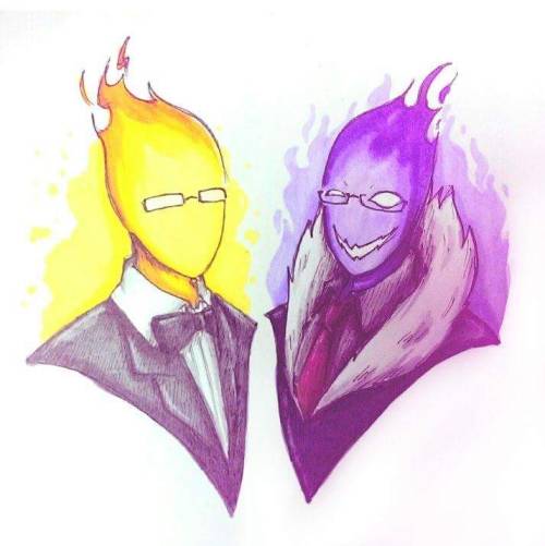 hope87210:  Which kind of grillby do you like, Undertale or Underfell? By the way, I like both of them :D  你喜歡那一種grillby,Undertale還是Underfell? 順帶一提,我兩個都喜歡:D