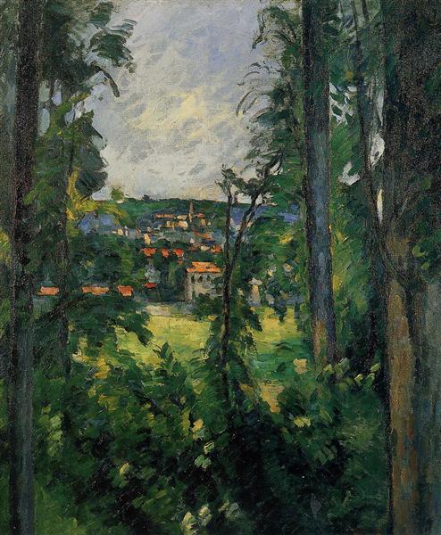 paulcezanne-art:  Auvers. View From Nearby 1877  Paul Cezanne