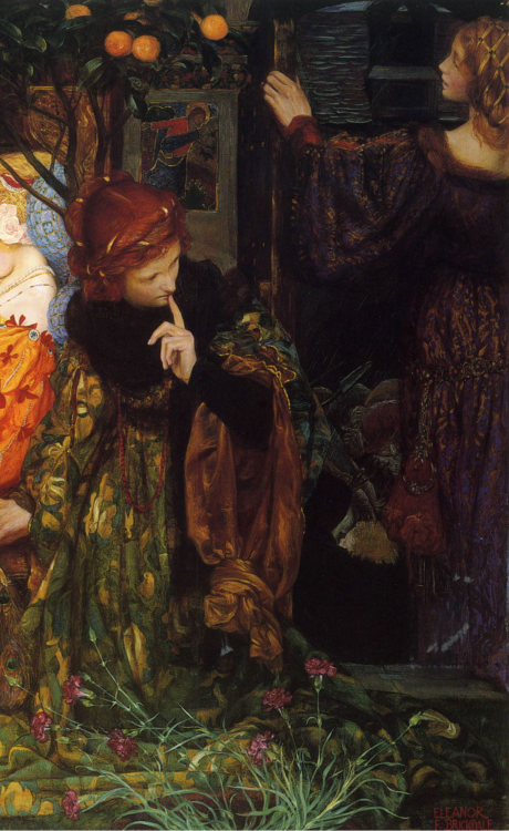 fordarkmornings:Eleanor Fortescue-Brickdale  -  The Deceitfullness of Riches,  1901  (detail) Britis