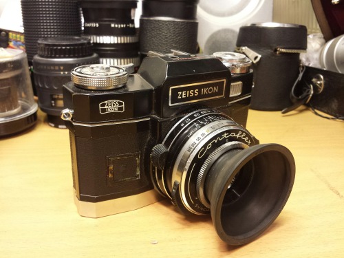 Zeiss Ikon Contaflex Super BC Rare Black Version SLR Camera, 1965