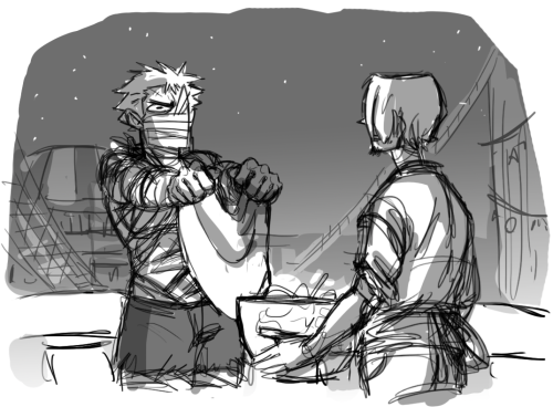 askcaptaintashigi:  Everyone puts on costumes (mostly awkwardly made by themselves because Nami won’t let them buy actual ones) and spend the night doing bullshit and pulling pranks and telling creepy stories. They all start the festivities by going