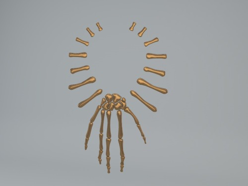 leahlillith: skeleton hand necklace in progress