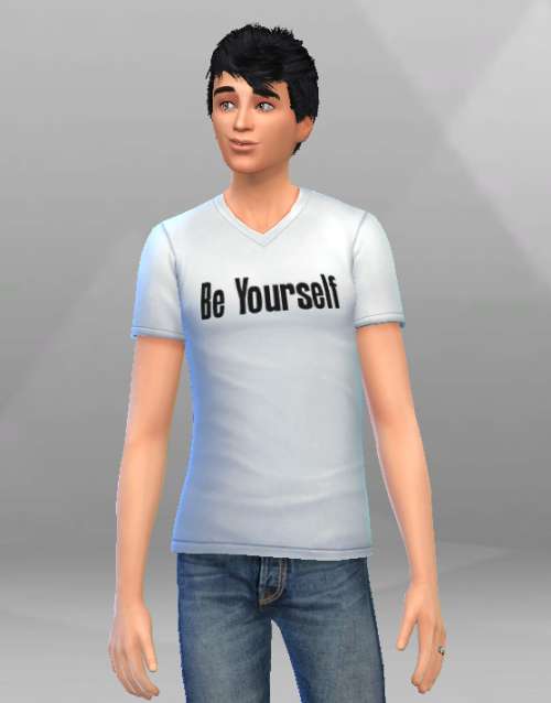 Bey Yourself with this t-shirt for your male sims in The Sims 4! Download